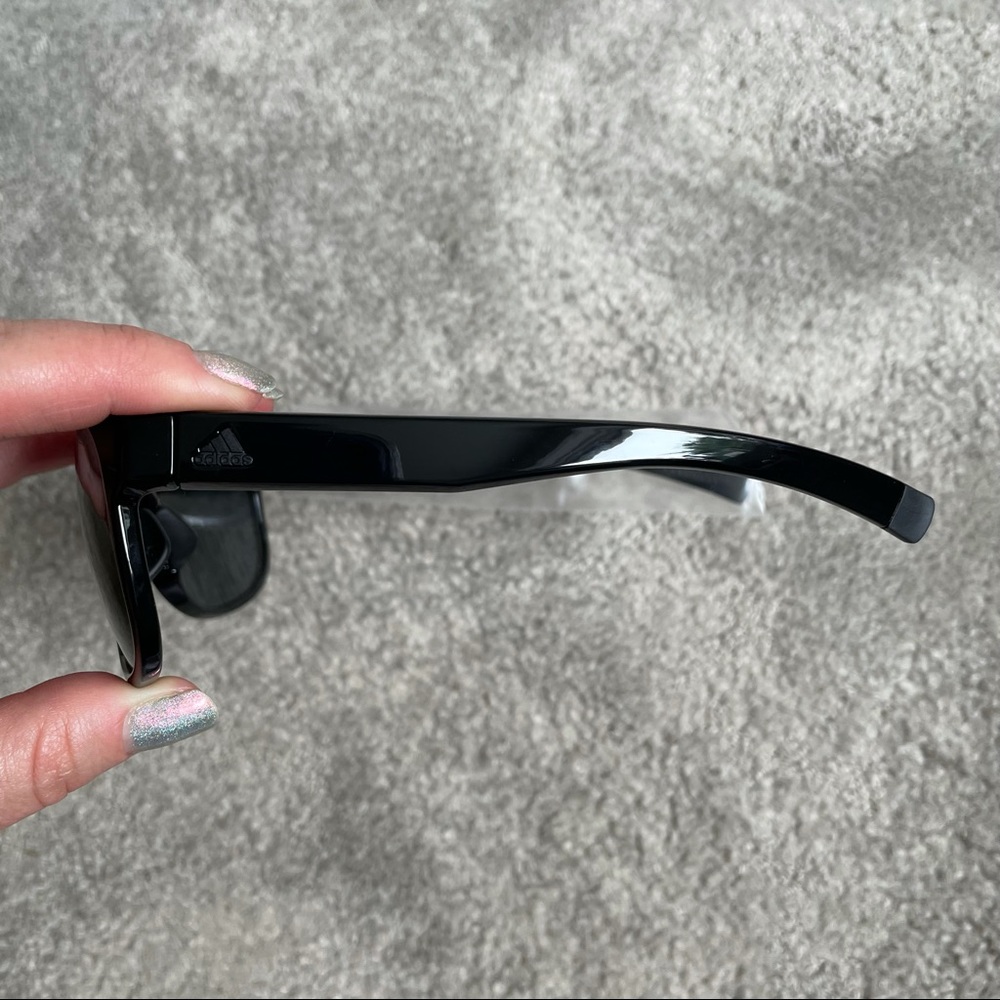 ADIDAS Sprung Shiny Black Polarized Sunglasses NEW - Picture 4 of 9